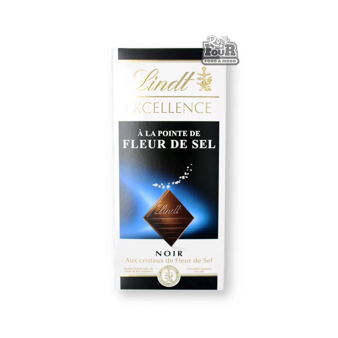 Dark chocolate bar "Lindt Excellence A La Pointe De Fleur De Sel" 100g